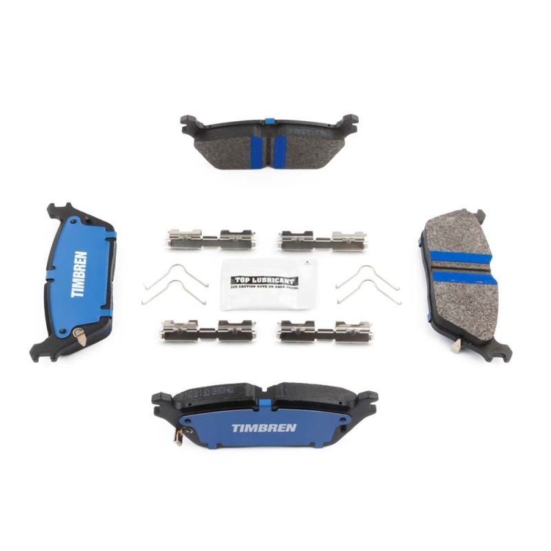 Ram 1500 Brake Pads - Rear - Timbren - BES OnyxBite™ Severe Duty Semi-Metallic - `19-`26