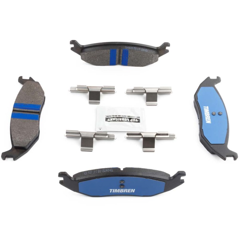 Ram 1500 Brake Pads - Rear - Timbren - BES OnyxBite™ Severe Duty Semi-Metallic - `03-`18
