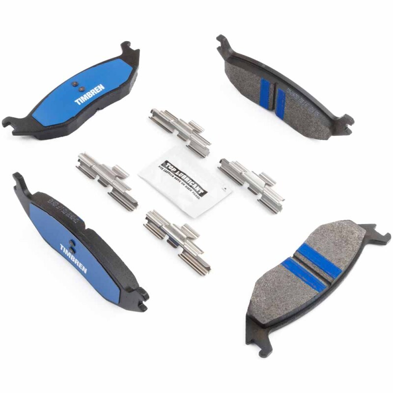 Ram 1500 Brake Pads - Rear - Timbren - BES OnyxBite™ Severe Duty Semi-Metallic - `03-`18