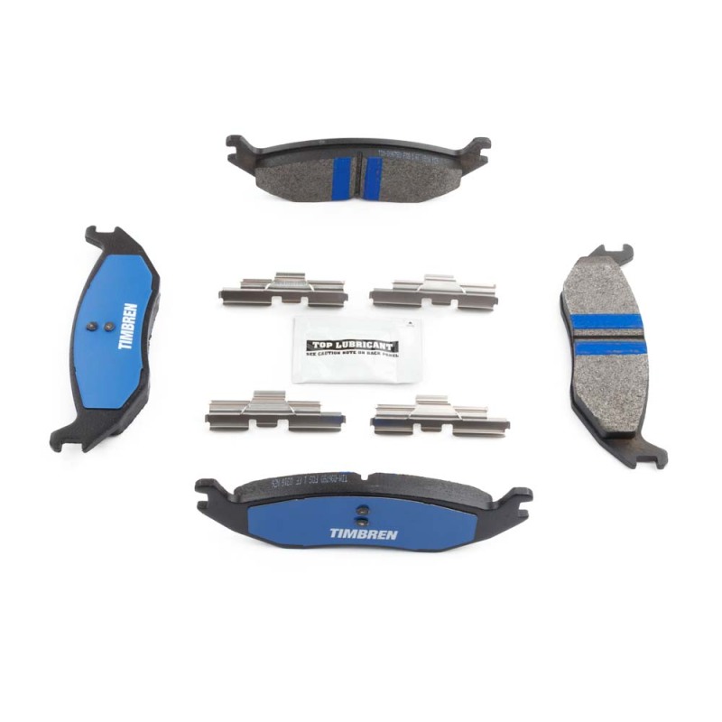 Ram 1500 Classic Brake Pads - Rear - Timbren - BES OnyxBite™ Severe Duty Semi-Metallic - `19-`24