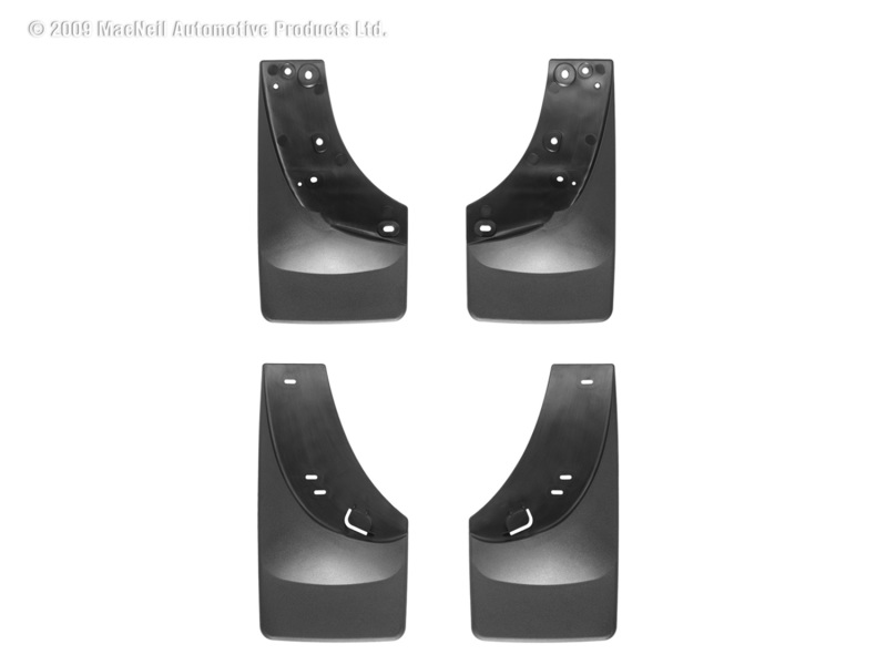 Chevrolet Silverado Mud Flaps - WeatherTech - No-Drill DigitalFit - Black - `01-`06