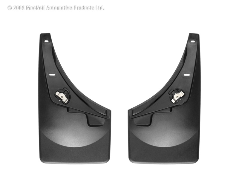 Ford F350 Mud Flap - WeatherTech - No-Drill DigitalFit - Black - `08-`10
