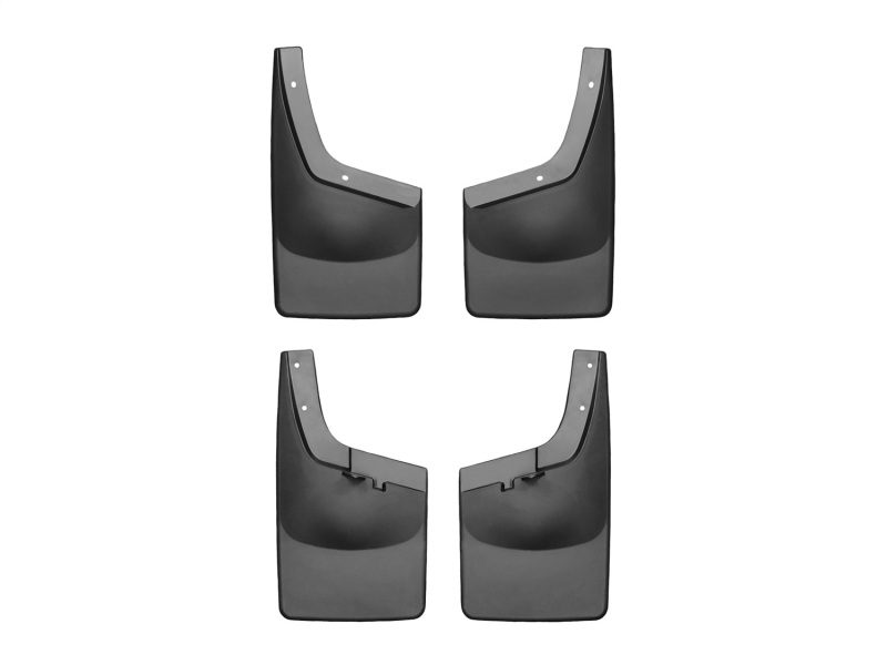 Ford F250 Mud Flaps - WeatherTech - No-Drill DigitalFit - Black - `11-`27