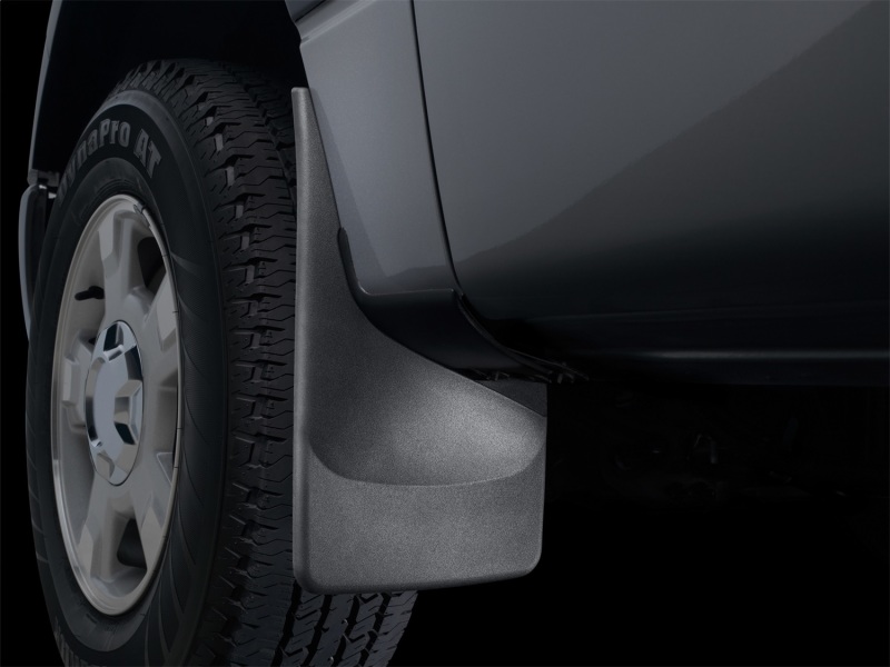 Ford F550 Mud Flaps - WeatherTech - No-Drill DigitalFit - Black - `11-`27