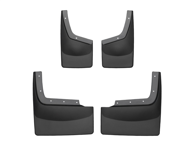 Ford F550 Mud Flaps - WeatherTech - No-Drill DigitalFit - Black - `11-`27