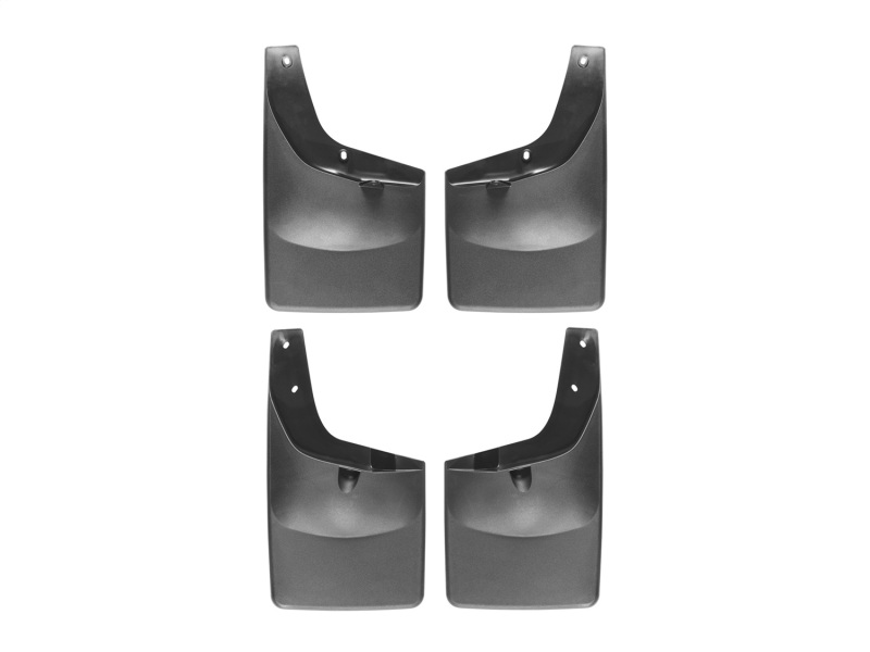 Ford F550 Mud Flaps - WeatherTech - No Drill, DigitalFit - Black - `11-`27