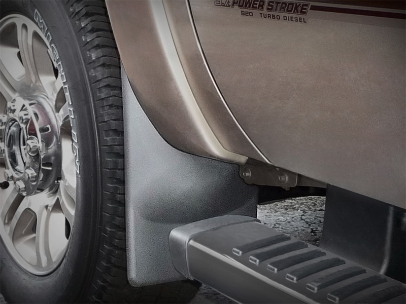 Ford F250 Mud Flaps - WeatherTech - No-Drill DigitalFit - Black - `11-`27