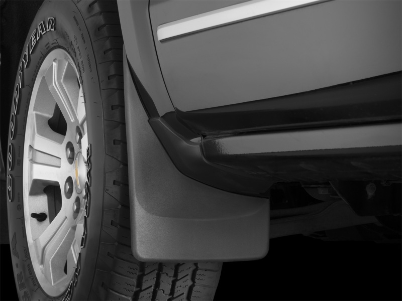 Chevrolet Silverado Mud Flaps - WeatherTech - No-Drill DigitalFit - Black - `14-`27