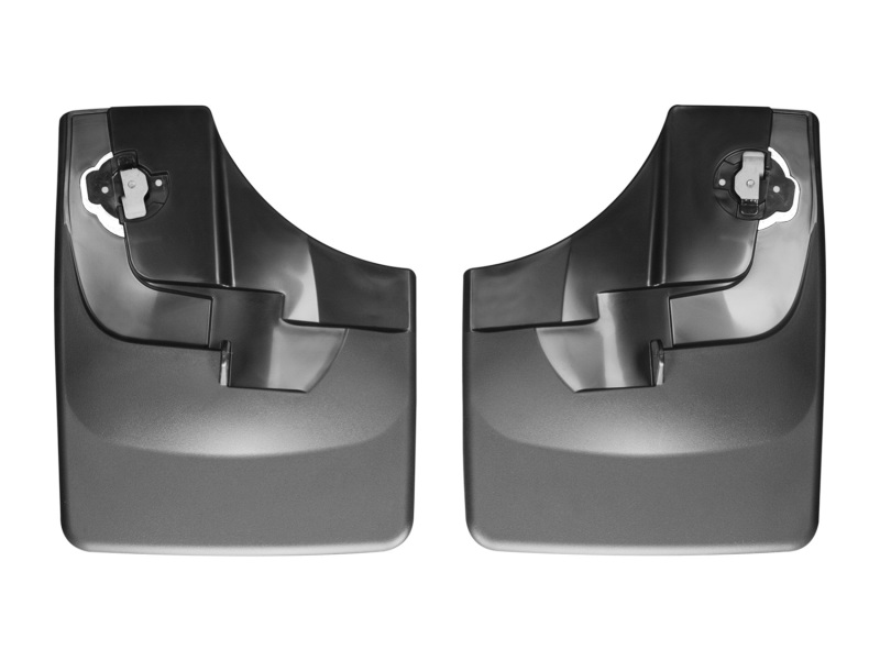 Ford F-150 Mud Flaps - Front - WeatherTech - No-Drill DigitalFit - Black - 2015