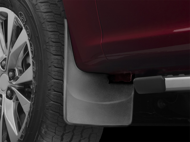 Ford F-150 Mud Flaps - Front - WeatherTech - No-Drill DigitalFit - Black - 2015