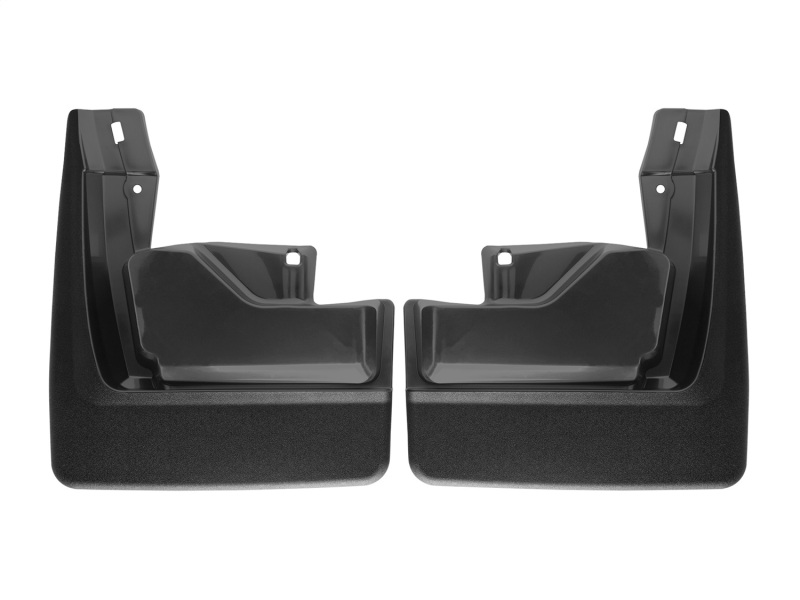 GMC Sierra Mud Flaps - Front - WeatherTech - No-Drill DigitalFit - Black - `19-`27