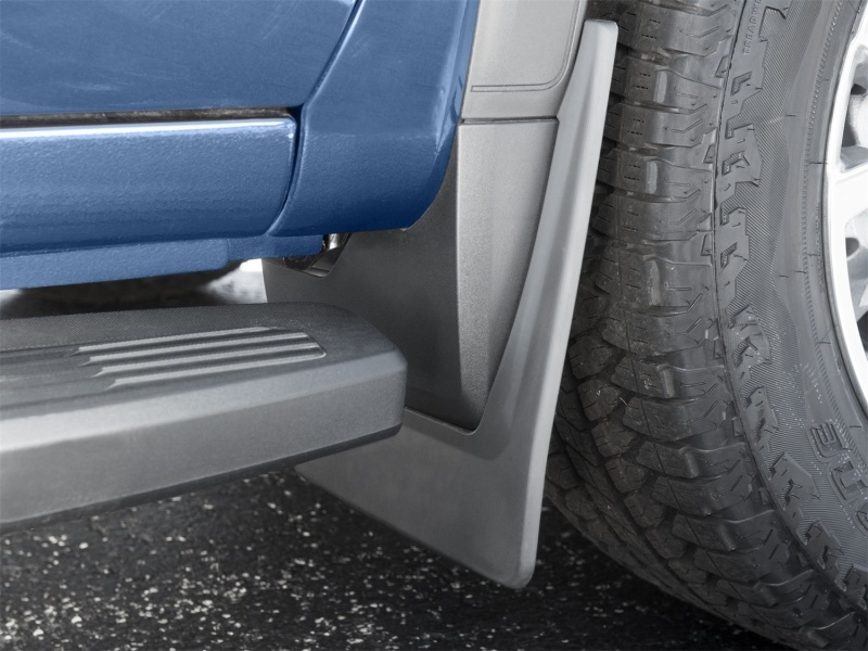 GMC Sierra Mud Flaps - Front - WeatherTech - No-Drill DigitalFit - Black - `19-`27