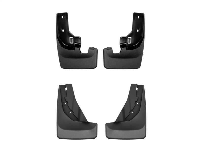 Nissan Rogue Mudflaps - Front + Rear - WeatherTech - No-Drill DigitalFit - Black - `24-`26