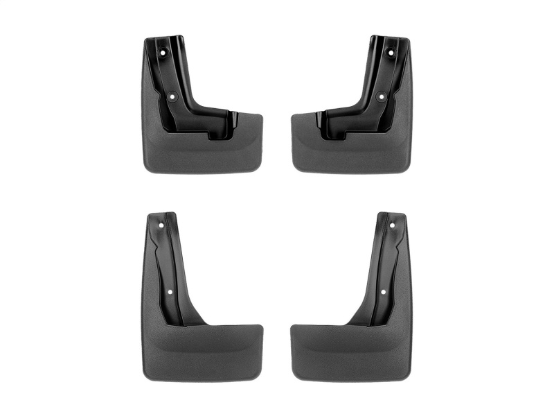 Subaru Crosstrek Mud Flaps - Front + Rear - WeatherTech - No-Drill DigitalFit - Black - `18-`23