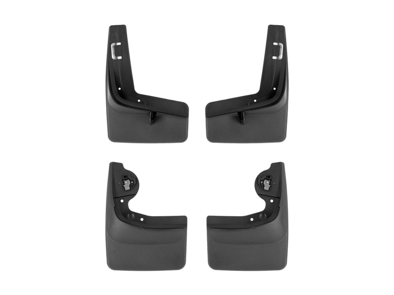 Ford F-150 Lightning Mud Flaps - Front + Rear - WeatherTech - No-Drill DigitalFit - Black - `22-`23