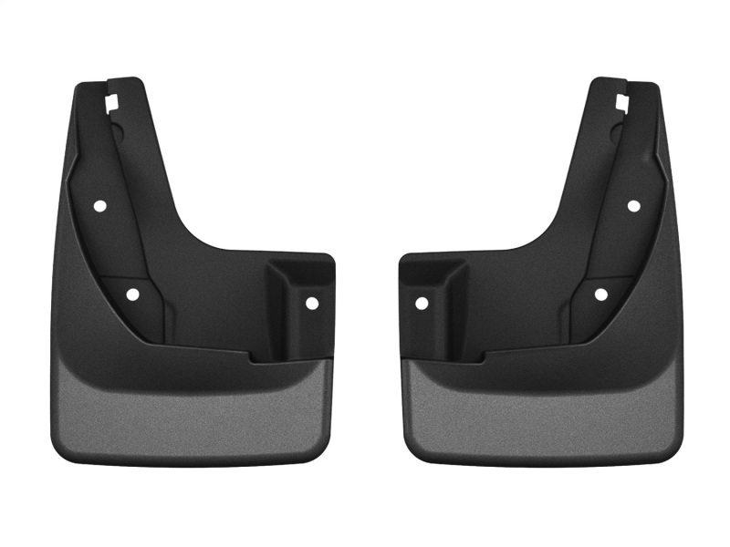 Hyundai Kona Mud Flaps - Front - WeatherTech - No-Drill DigitalFit - Black - `24-`25