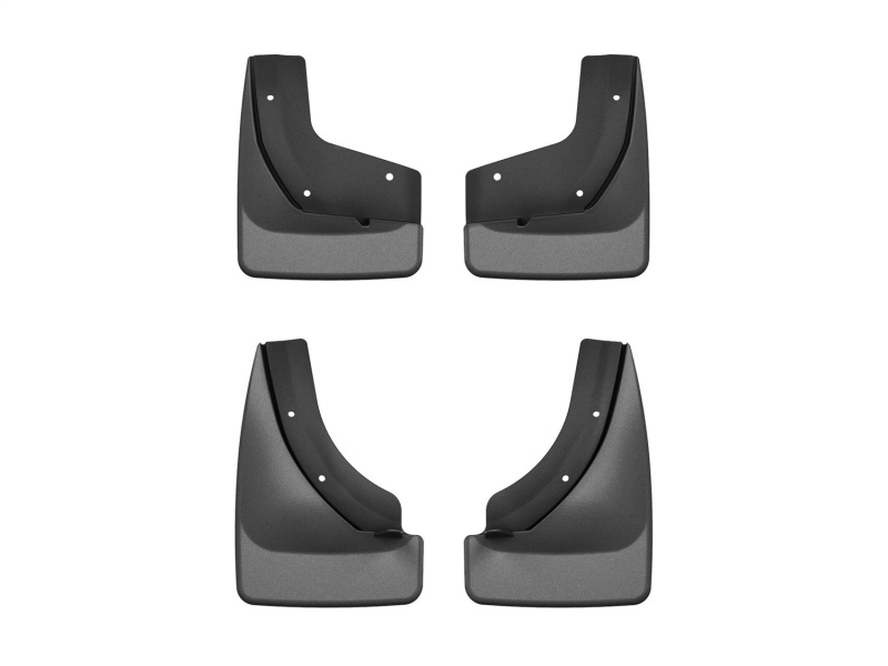 Hyundai Seltos Mud Flaps - Front + Rear - WeatherTech - No-Drill DigitalFit - Black - `21-`26