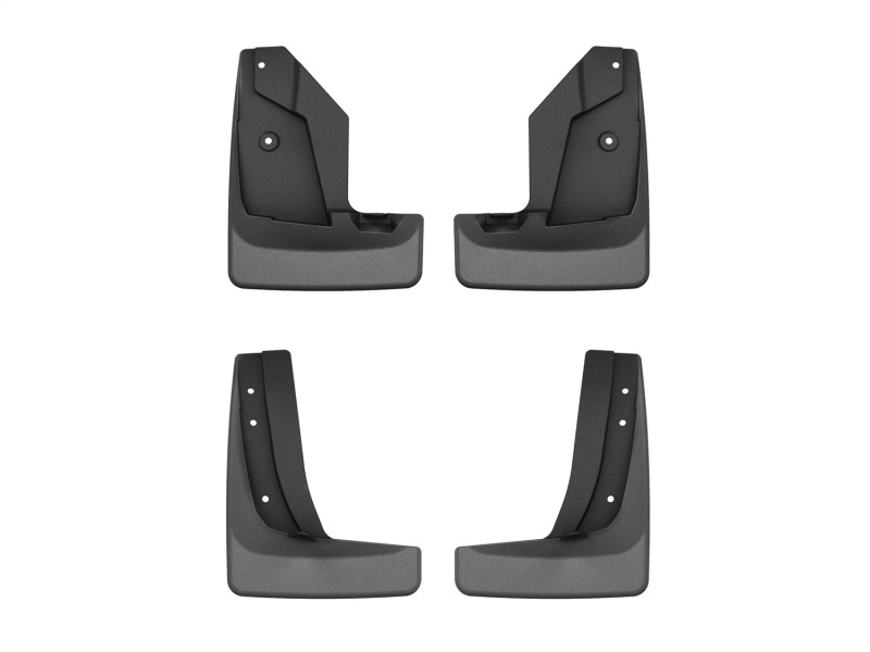 Mazda CX-90 Mud Flaps - Front + Rear - WeatherTech - No-Drill DigitalFit - Black - `24-`26