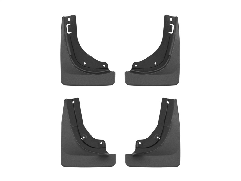 Tesla Model Y Mud Flaps - Front + Rear - WeatherTech - No-Drill DigitalFit - Black - 2026+