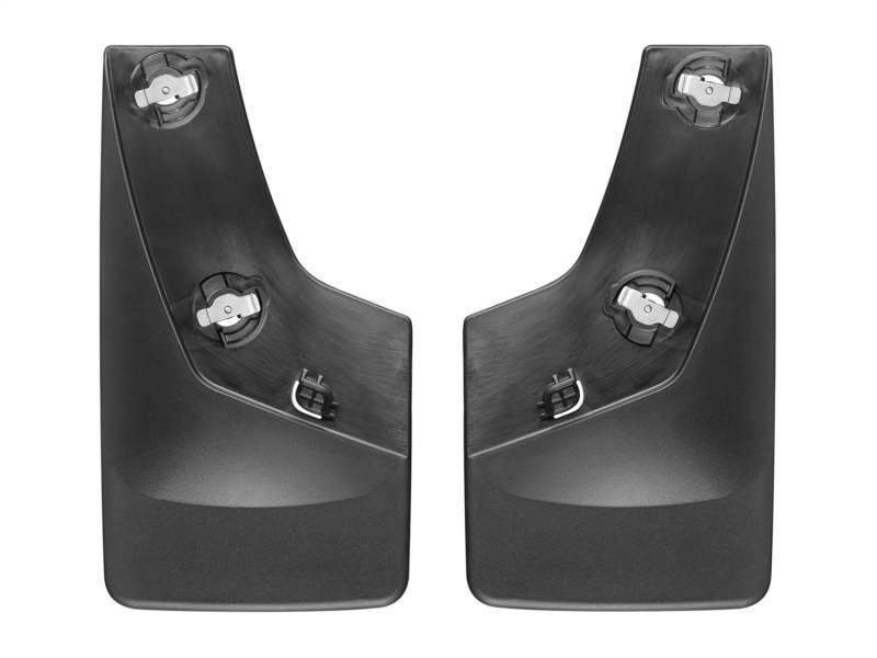 Chevrolet Silverado Mud Flaps - WeatherTech - No-Drill DigitalFit - Black - `07-`13