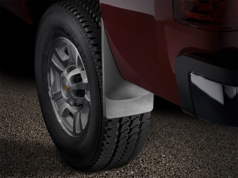 Chevrolet Silverado Mud Flaps - WeatherTech - No-Drill DigitalFit - Black - `07-`13