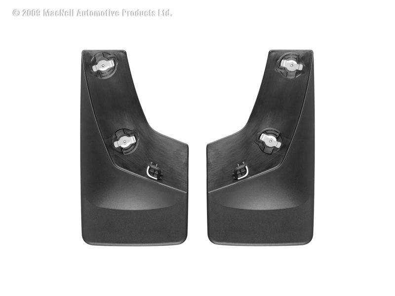 GMC Sierra Mud Flaps - WeatherTech - No-Drill DigitalFit - Black - `07-`13