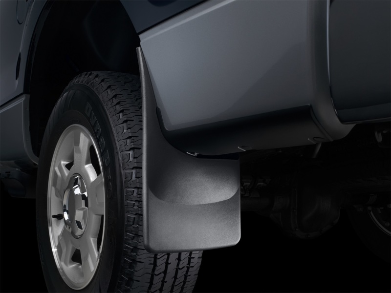 Ford F-350 Mud Flaps - WeatherTech - No-Drill DigitalFit - Black - `17-`27