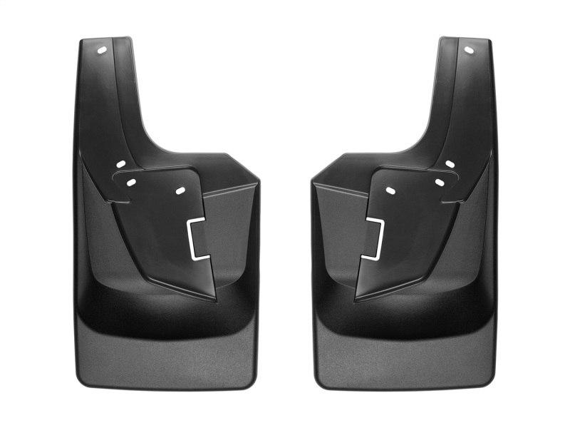 Dodge Ram 3500 Mud Flaps - Rear - WeatherTech - No-Drill DigitalFit - Black - `19-`27