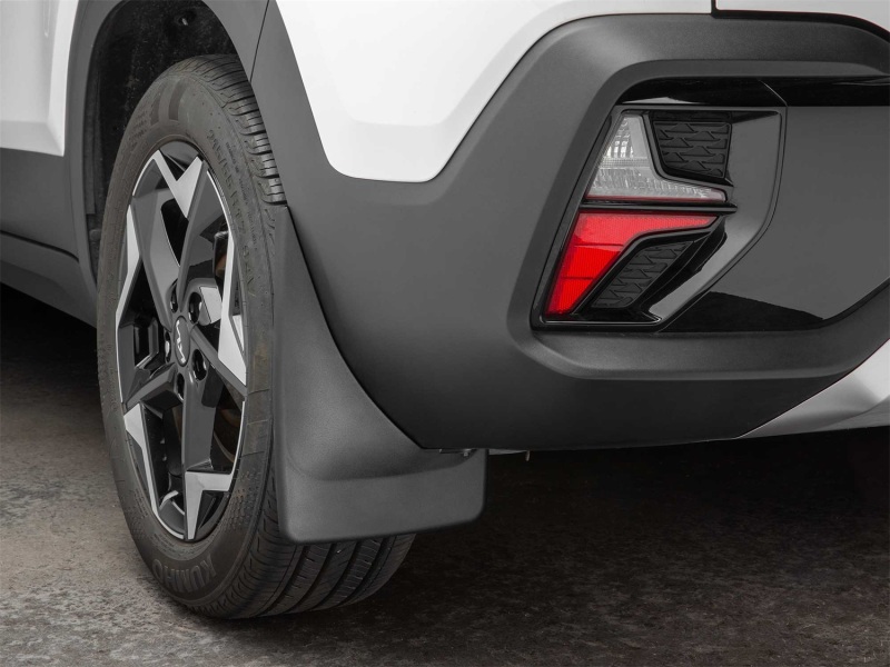 Hyundai Seltos Mud Flaps - Rear - WeatherTech - No-Drill DigitalFit - Black - `21-`26