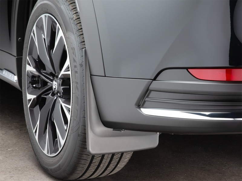 Mazda CX-90 Mud Flaps - Rear - WeatherTech - No-Drill DigitalFit - Black - `24-`26