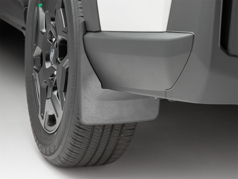 Subaru Outback Mud Flaps - Rear - WeatherTech - No-Drill DigitalFit - Black - 2026+