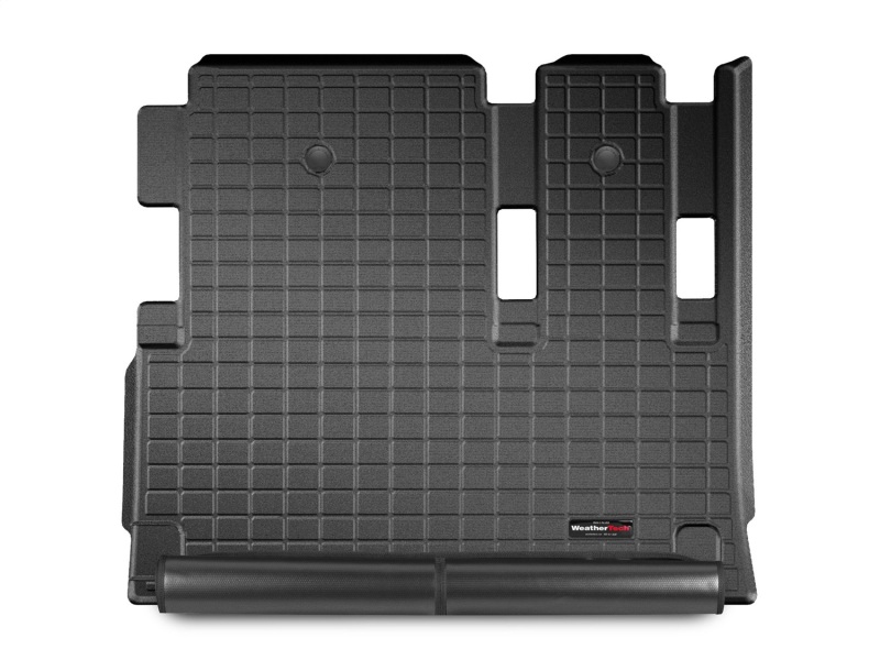 Mercedes-Benz Metris Passenger Van Cargo Liner w/ Bumper Protector - Behind 3rd Row Seating - WeatherTech - Fits Vehicles w/Vinyl Floors - Black - `16-`27