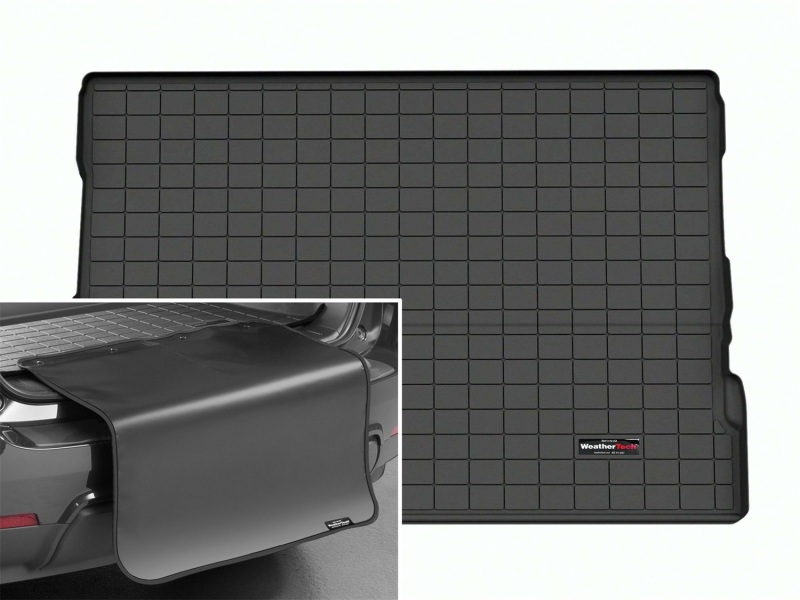 Toyota Sequoia Cargo Liner - Trunk - WeatherTech - w/Bumper Protector - Black - `23-`26