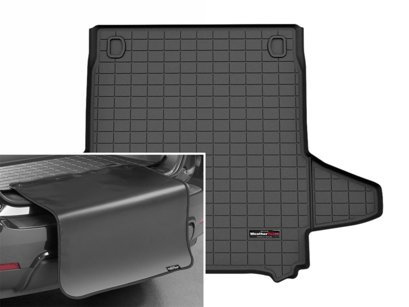 Porsche Panamera Cargo Liner - WeatherTech - with Bumper Protector - Black - `24-`26