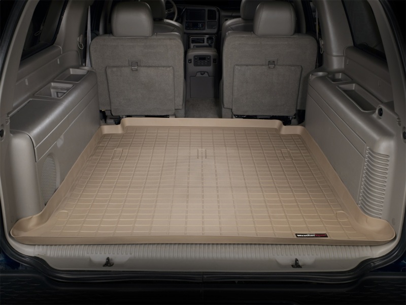 Chevrolet Suburban Cargo Liner - Behind 2nd Row Seating - WeatherTech - Raised Lip - Tan - `00-`06