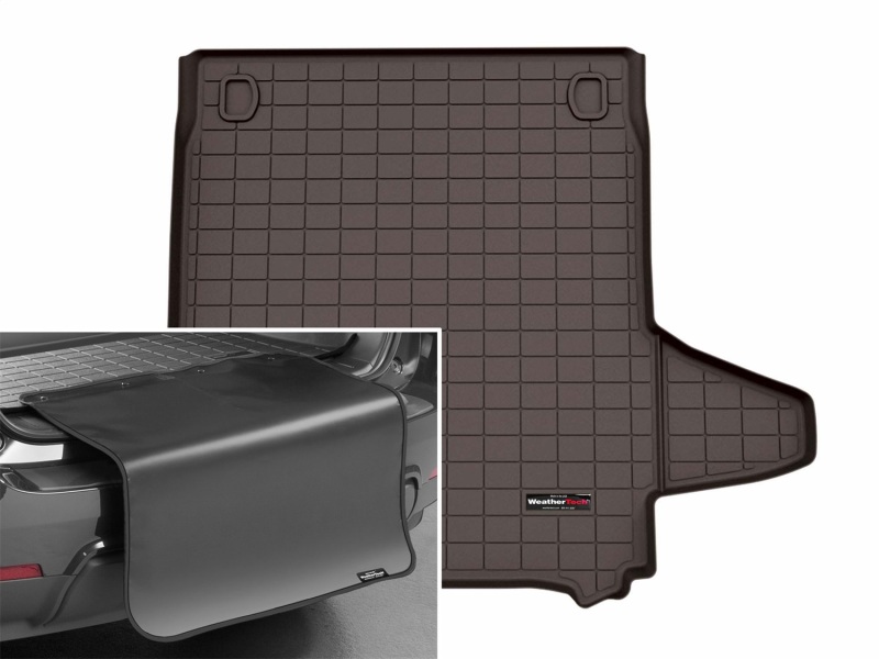 Porsche Panamera E-Hybrid Cargo Liner w/Bumper Protector - WeatherTech - Cocoa - `25-`26