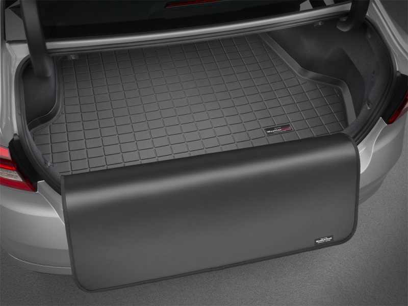 Porsche Cayenne Cargo Liner - Rear - WeatherTech - With Bumper Protector - Cocoa - `11-`27
