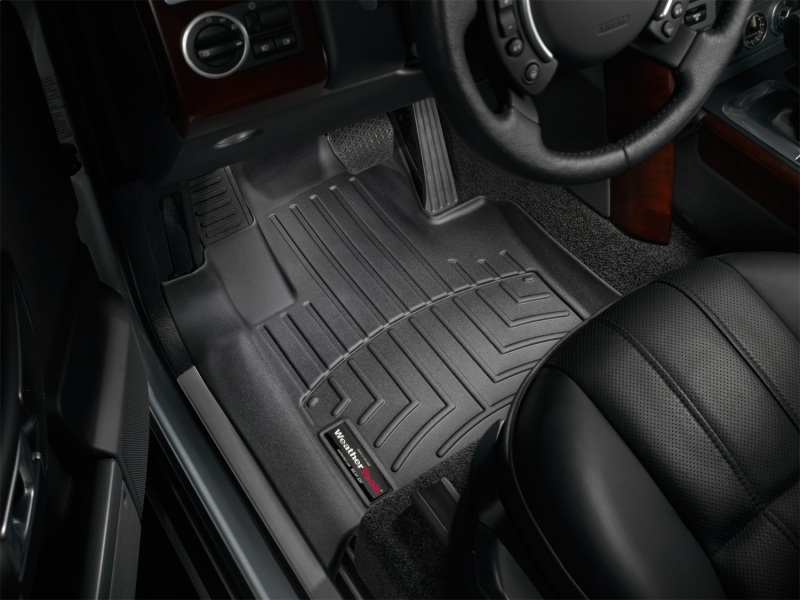 Land Rover Range Rover Floor Liners - Front - WeatherTech - FloorLiner DigitalFit - Black - `03-`09