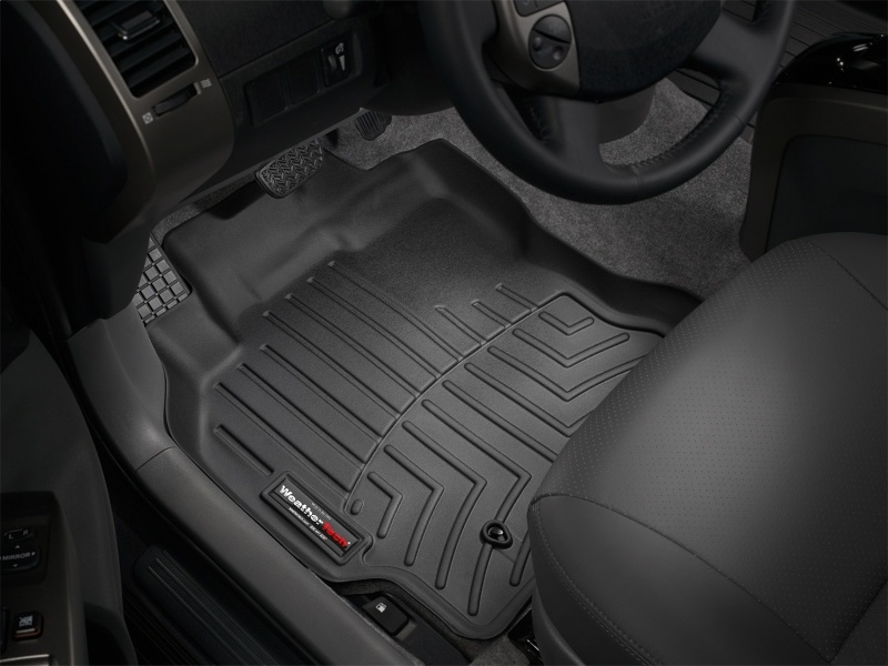 Toyota Prius Floor Liner - Front - WeatherTech - DigitalFit - Black - `04-`09