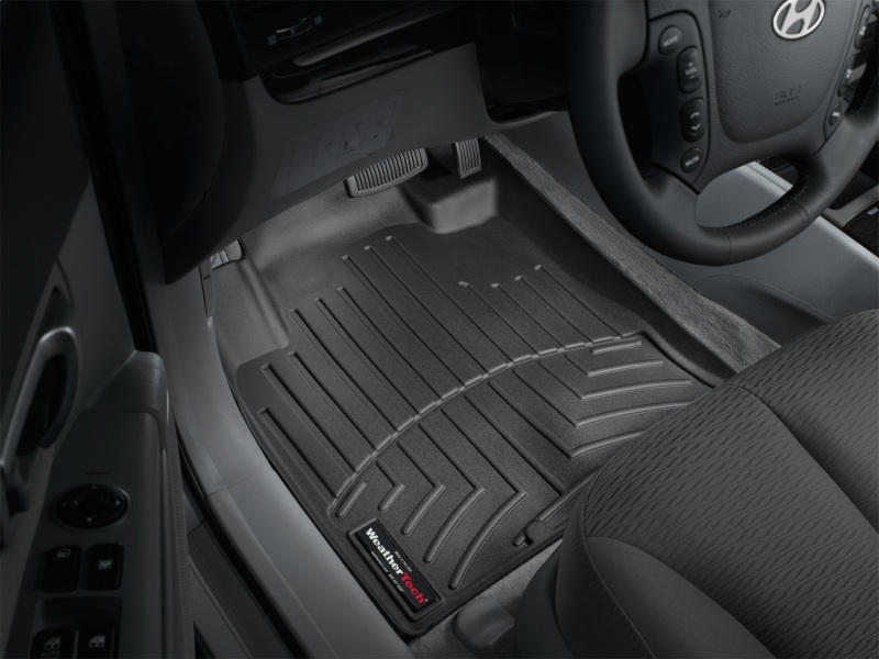 Hyundai Santa Fe Floor Liner - Front - WeatherTech - DigitalFit - Black - `07-`09