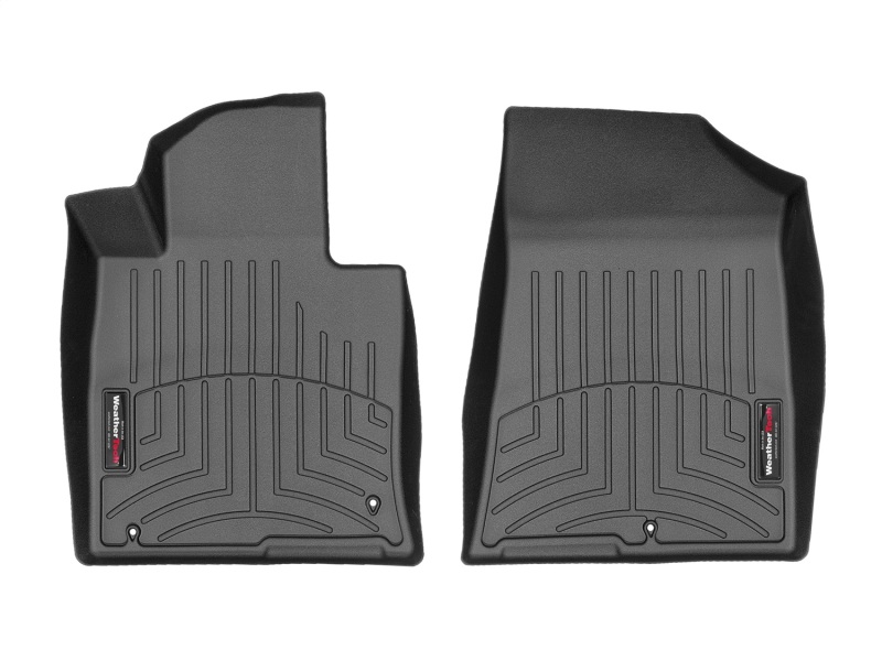 Kia Cadenza FloorLiner - Front - WeatherTech - FloorLiner DigitalFit - Black - `17-`27