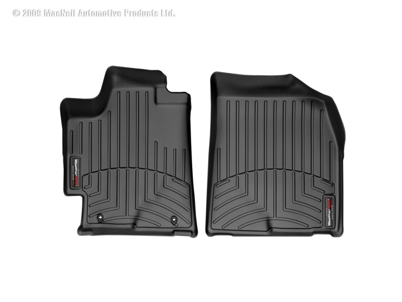 Toyota Highlander FloorLiner - Front - WeatherTech - DigitalFit - Black - `08-`13