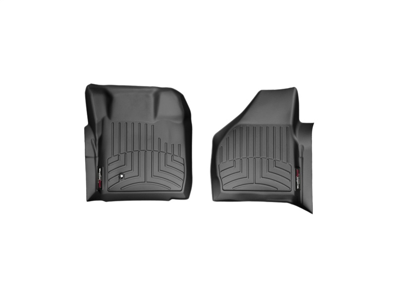 Ford F550 Super Duty FloorLiner - Front - WeatherTech - DigitalFit - Black - `08-`10