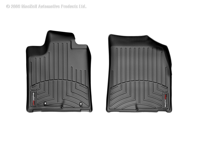 Toyota Highlander FloorLiner - Front - WeatherTech - DigitalFit - Black - `08-`13