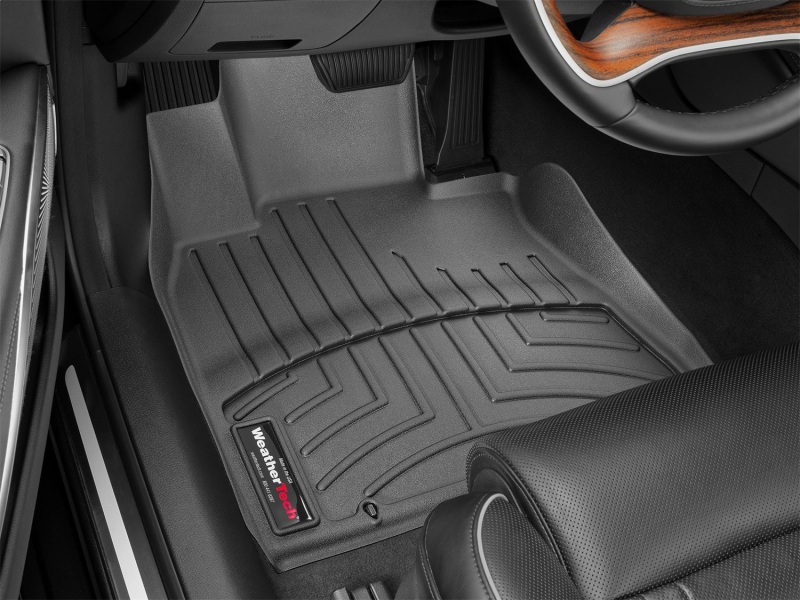 Kia K900 Floor Mats - Front - WeatherTech - FloorLiner DigitalFit - Black - `19-`27