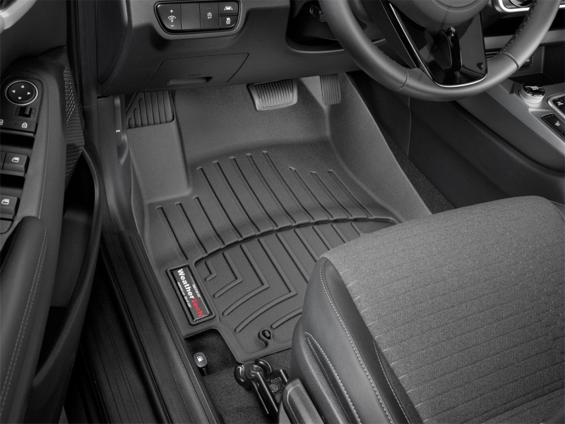 Kia Seltos FloorLiner - Front - WeatherTech - DigitalFit - Black - `21-`27