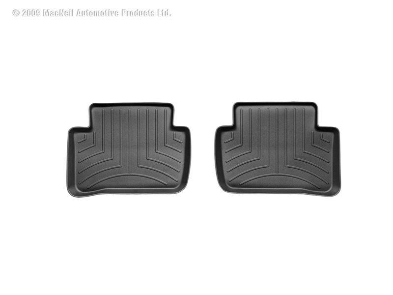 Mercedes-Benz C-Class FloorLiner - Rear - WeatherTech - DigitalFit - Black - `08-`13