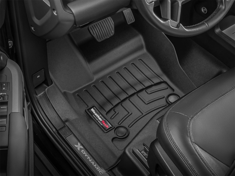 Land Rover Defender Floor Mats - Front - WeatherTech - FloorLiner DigitalFit - Black - `20-`27