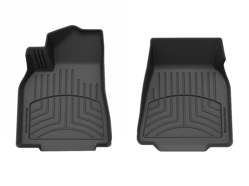 Tesla Model Y Floor Mat Set - Front - WeatherTech - FloorLiner HP - Black - `20-`24