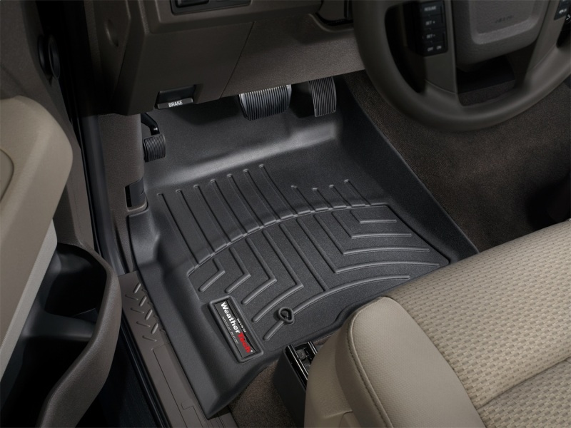 Ford F-150 FloorLiner - Front - WeatherTech - DigitalFit - Black - `08-`10